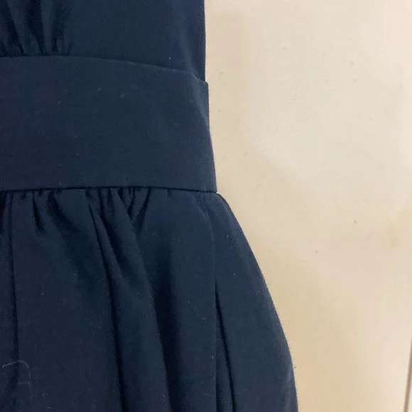 ADAM by Adam Lippes Slate Blue Dress with Pleats and Flair at Waist - Picture 13 of 17